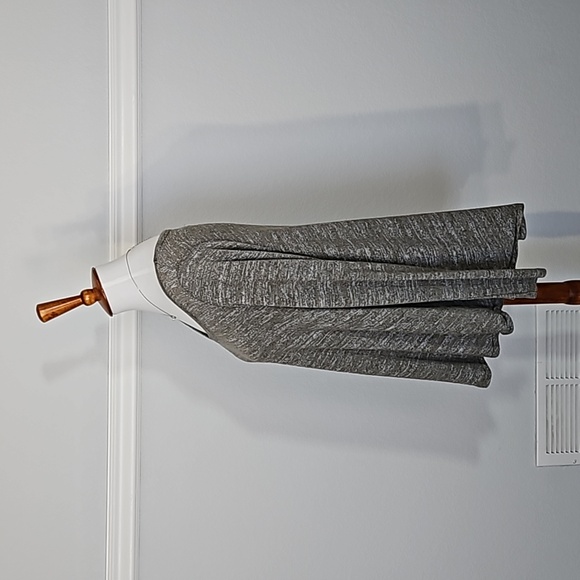 Aerie Long Sleeve Tight Knit Flowy V-neck Top Heather Green XS - Picture 11 of 13